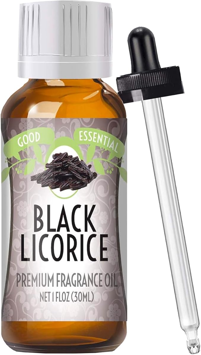 Good Essential Professional Black Licorice Fragrance Oil (1 fl oz / 30ml) Licorice Diffuser Oil for Candles, Soaps, Lotions, Perfume, Soap Making