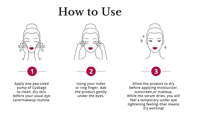 5th & Glow Cyabags - Eye Serum - Instant Eye Bag Remover and Eye Puffiness Reducer with Hyaluronic Acid and Vitamin C for Fine Lines, Wrinkles, and Under Eye Bags, 1 oz