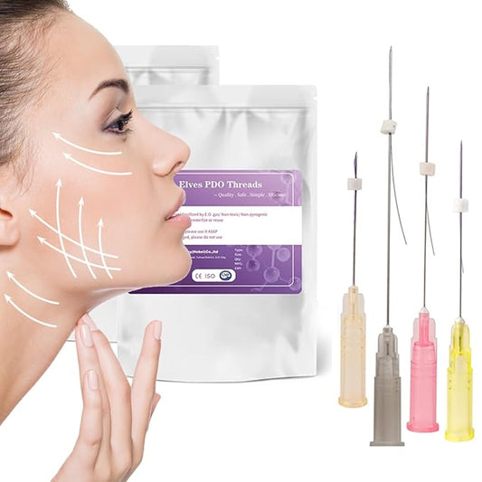 elves Pdo Threads for Face Lift & Whole Body Lifting, Pdo Mono Threads 30G38mm 20Pcs