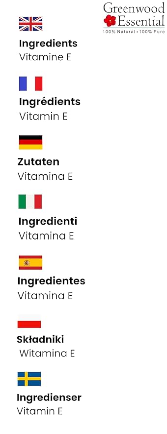 Pure Vitamin E Oil Natural Therapeutic Grade 50ml (1.69 oz)