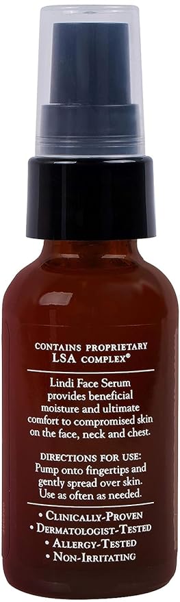 LINDI SKIN Lavender Face Serum - Ultimate Moisture and Comfort To Restore Your Skin Immediately - Reduce Facial Rash, Redness, and Itching - Relieves Uncomfortable Effects of Chemo Rash(1 fl oz)