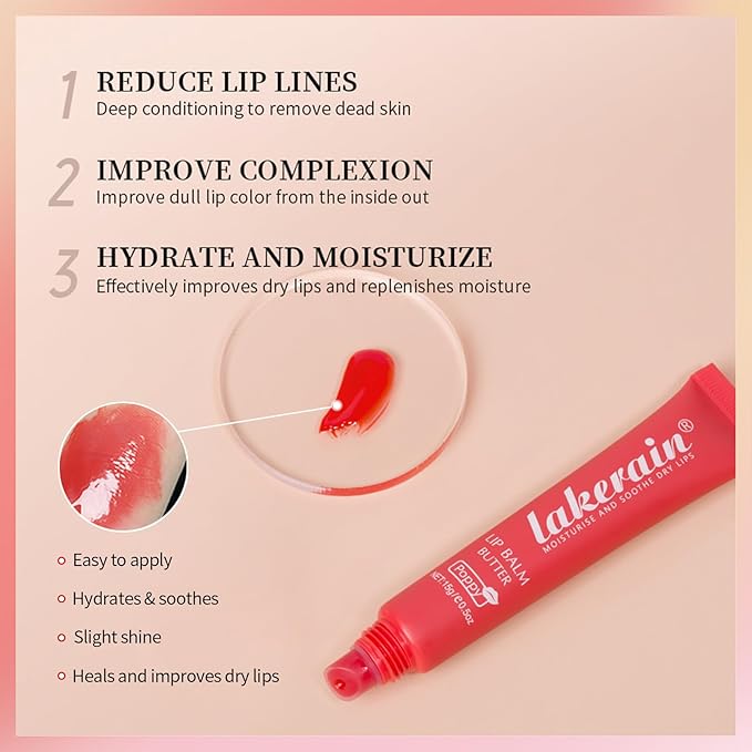 Erinde Lip Butter Balm, Moisture Hydration Lips,