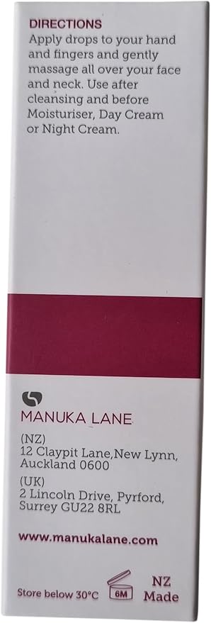Manuka Lane Nourishing Face Oil, with Sweet Almond Oil, Rosehip and Manuka Oil Results for Soothe and Moisturise Your Face