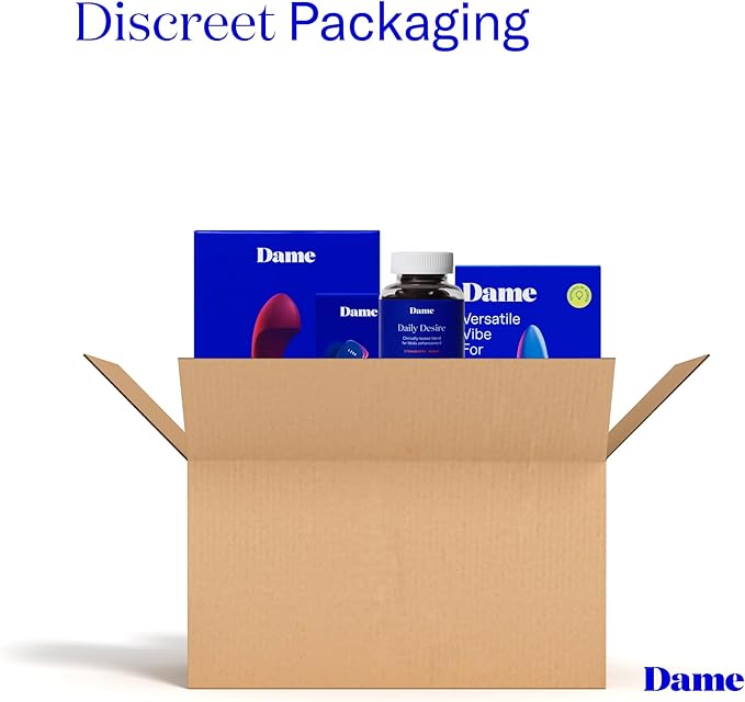 Dame Products Arousal Serum for Women Massage Oil Pleasure Feeling, Organic Vegan pH Balanced, Lickable Edible with Earthy Scent