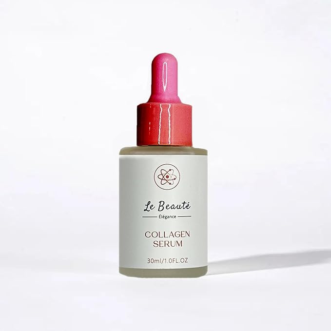Le Beaute Elegance | Collagen Serum, 1 fl Oz, Boosts Skin Firmness and Elasticity, Reduces Fine Lines and Wrinkles, For All Skin Types