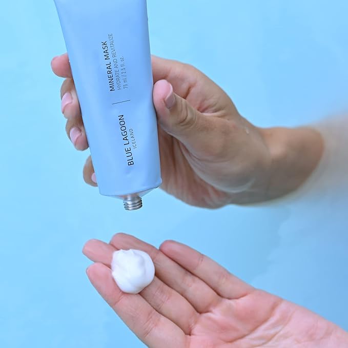 Blue Lagoon Hydrating Overnight Mineral Face Mask, Lightweight Gel Mask For Intense Hydration & Boosts Skin’s Moisture Level, Use for Overnight Hydration Treatment, 2.5 oz