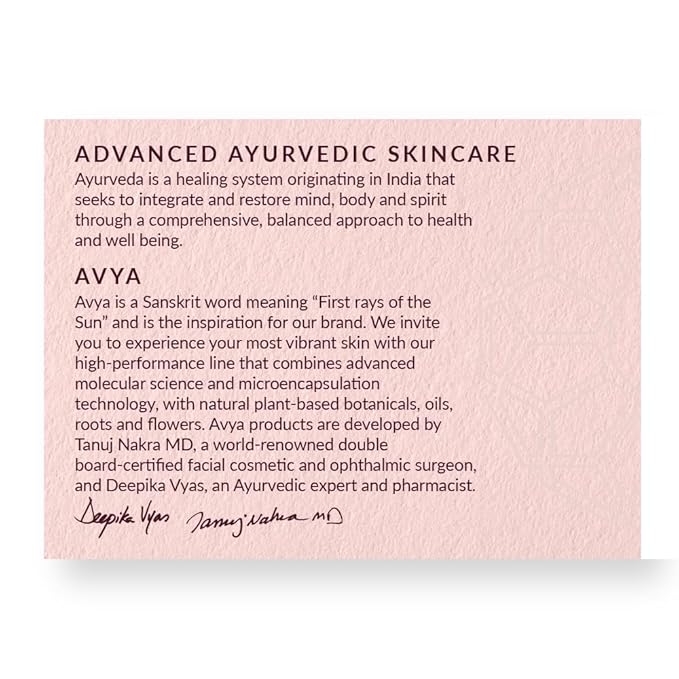 AVYA Hydroveda Moisturizer (1.7oz) - Advanced Ayurvedic Skincare/Hyaluronic Acid with Snow Mushroom/Soothes and Hydrates for Youthful Skin