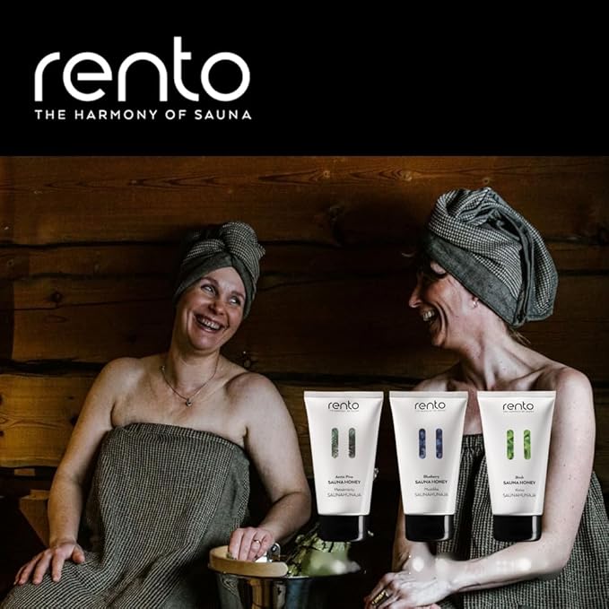 RENTO Sauna Honey 5 Fl. Oz. (150 ml) for Face & Body, Nourishes the Skin, Helps to Open the Pores and Increases Sweat Secretion, 3 Types: Arctic Pine, Birch, Blueberry (Regular, ARCTIC PINE)