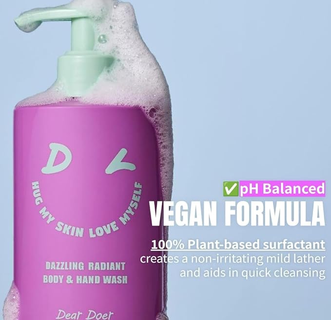 [Dear Doer] Dazzling Body Scrub in Tube - Radiant & Gentle Exfoliator with Grape Seed 3.38 fl oz/Dazzling Radint Body & Hand Wash