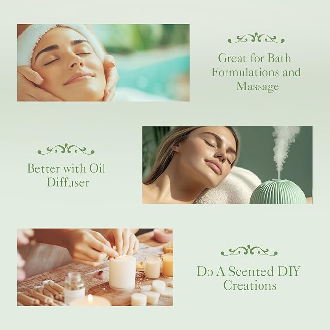 Floral Essential Oils Set | Top 6 Aromatherapy Oils Gift Set, Home Fragrance for Diffusers, Candle Making Scents - Lilac, Lavender, Chamomile, Jasmine, Rose, Gardenia for Relaxation, Stress Relief