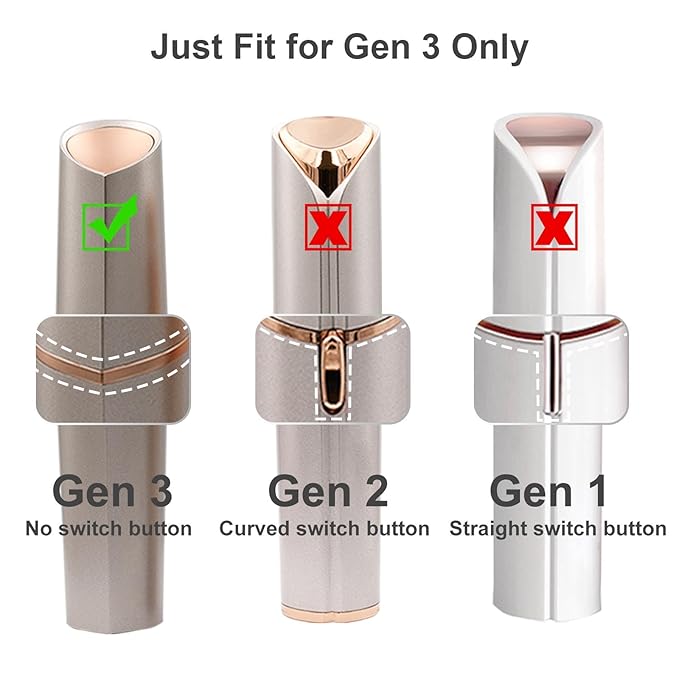 Gen 3 Replacement Heads for New Flawless Facial Hair Remover, Double Ring Floating head for Flawless Generation 3 Shaver, 5 Count