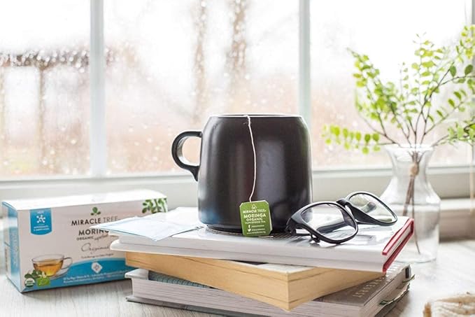 Miracle Tree - 6 Count of Organic Moringa Superfood Tea, 25 Individually Sealed Tea Bags, Original (Keto, Detox, Energy/Immunity Booster, Vegan, Gluten-Free, Organic, Non-GMO, Caffeine-Free)