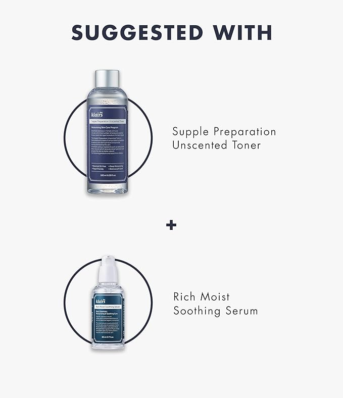 DearKlairs] Supple Preparation All-over lotion, Daily face and body moisturizer, for sensitive skin, Essential oil Free, Artificial fragrance free,250ml, 8.45oz