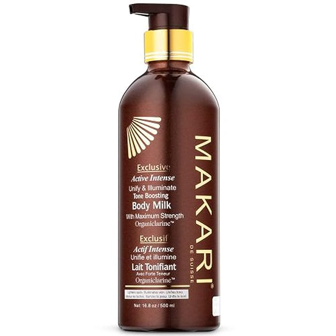 MAKARI Exclusive Skin Care 2-Piece Gift Set | Self Care Kit With Body Toning Milk Lotion with Organiclarine Ideal for All Skin Types & Exfoliating Soap | Makeup Gifts for Women with Free Makeup Bag