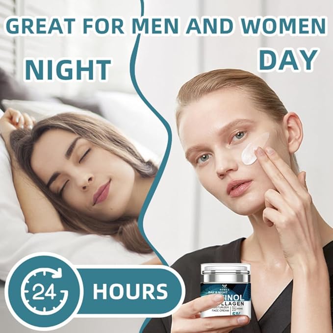 SORYA Skin Care Retinol Facial Moisturizer Hydrating with Hyaluronic Acid, Skincare Face Cream to Reduce Wrinkles Powerful Day and Night Anti-Aging Cream