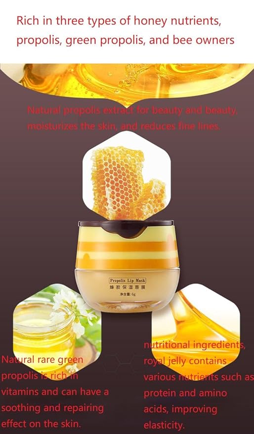 2 Pcs Lip Balm Honey Pot, Balm.