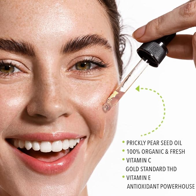 Prickly Pear Oil Royal Radiance | Freshly Made | Supercharged with Clinically Proven THD Vitamin C | The Queen of Oils | Luxurious Hydration & Glow | Nature’s Crown Jewel