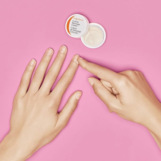 Sally Hansen Cuticle Massage Cream, Cuticle Care, Nourishing, Includes Apricot Oil