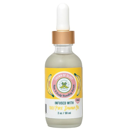 Hair & Scalp Bonding Serum - Repairs, Strengthens & Boosts Hair - Protects Against Damage - Infused with Banana Oil for All Hair Types - Enhances Softness & Shine - 1 Count