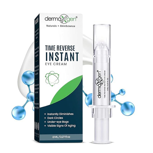 Puffy Eye Treatment Time Reverse Instant Anti-aging Eye Cream New Advanced Formula - Visibly Reduce Under-eye Bags, Wrinkles, Dark Circles, Fine Lines & Crow's Feet Instantly - 8ml