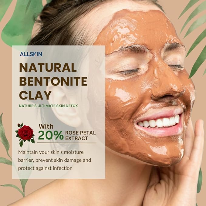 2pcs combo 100% Natural Multani Mitti with 20% Rose Petal Extract and 100% Organic Natural Alum Stone, fitkari | Fuller's Earth Clay