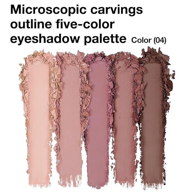 5 Colors Matte Eyeshadow Makeup Palette,Nude Pink Lavender Taupe Highly Pigmented Natural Neutral Eye Shadow Palette,Long Lasting Waterproof Naturing-Looking Women Girls Eye Shadow,Blendable