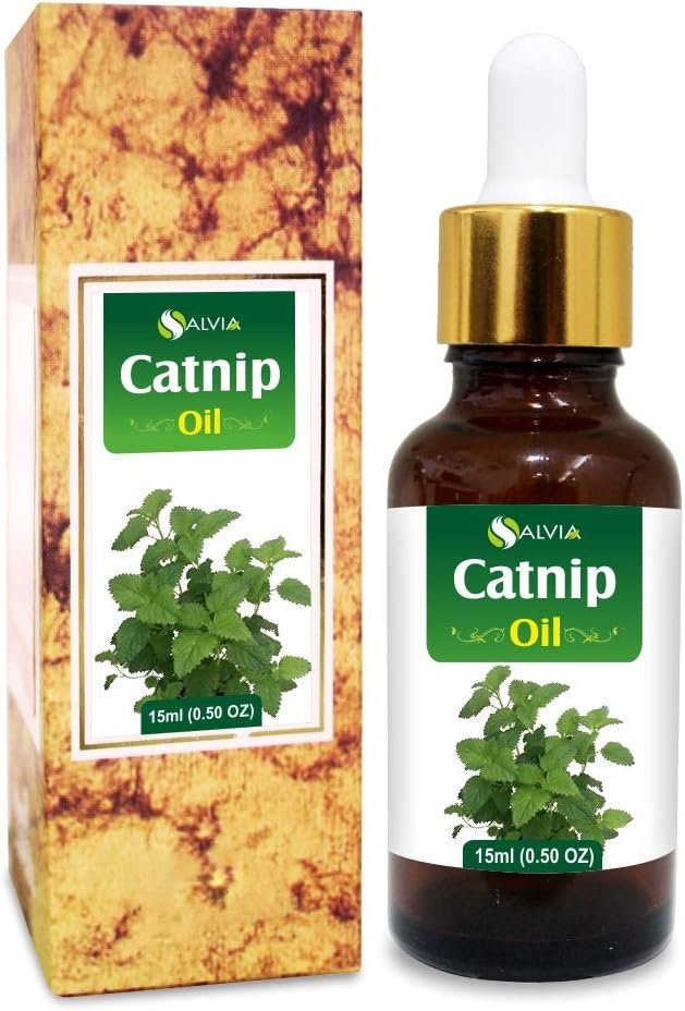Salvia Catnip (Nepeta cataria) Essential Oil 100% Pure & Natural Undiluted Uncut Oil - (15 ml (0.5 oz) with Dropper)