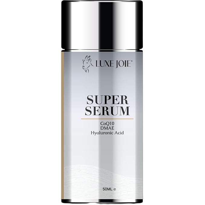 DMAE Facial Serum 1.7 oz Super Serum Lifts Tightens Plumps Firms - Unscented Fragrance Free - Suitable for Sensitive Skin with CoQ10 & Hyaluronic Acid - New Look