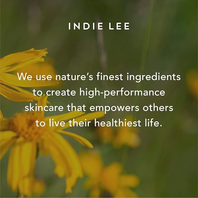 Indie Lee Citrus & Coconut Body Scrub - Hydrating Body Exfoliator & Sugar Scrub with Coconut Oil + Jojoba Oil for Dry Skin - All Over Lemon, Vanilla & Lemongrass Exfoliating Scrub (8oz)