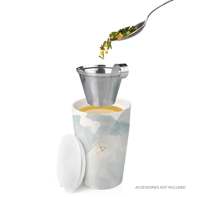 Tea Forte Purify Premium Organic Loose Leaf Caffeinated Herbal Tea Blend Canister, Makes 35-50 Cups