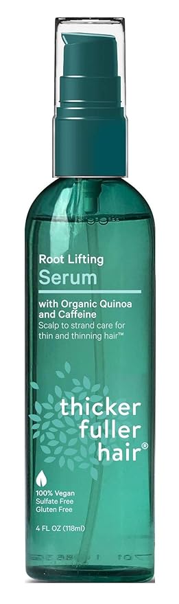 Thicker Fuller Hair Serum Root Lifting Sulfate Free 4 Ounce (Pack of 2)