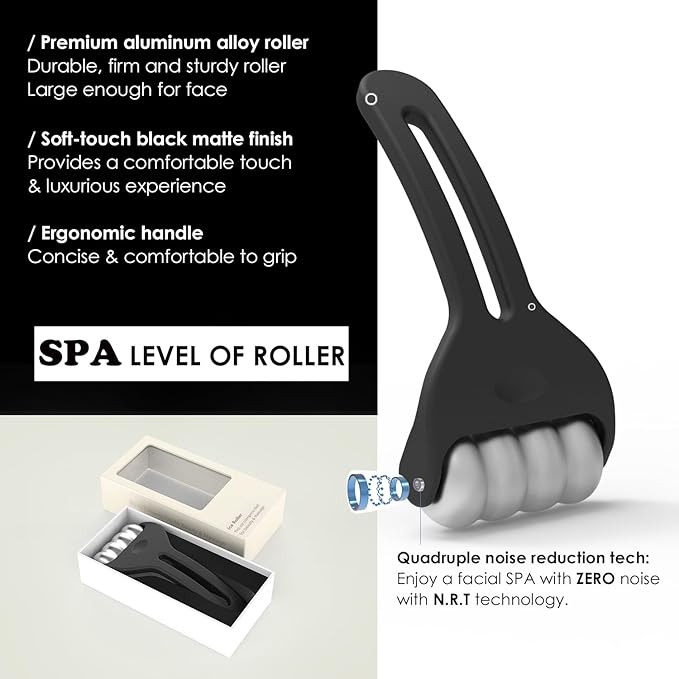 Ice Roller for Face & Body - SPA-Grade Aluminum Cold Therapy Roller Reduces Puffiness, Wrinkles & Migraines | Long-Lasting Cooling Relief | Gift for Women & Men