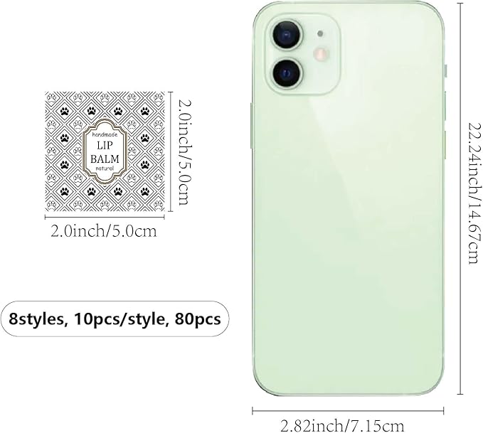 CRASPIRE 80Pcs 8 Styles Lip Balm Lipsticks