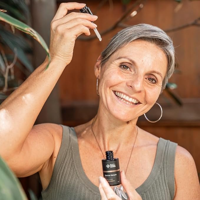 Organic Collagen Australia Revive Serum – Hydrating Face Serum with Hydrolyzed Collagen, Aloe Vera, Pine Bark Extract & Vitamin C – Smooths Fine Lines, Nourishes, & Softens Skin (1 oz)