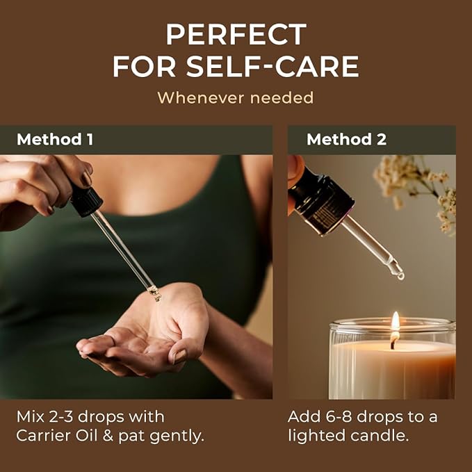 Gya Labs Rose Geranium Essential Oil for Skin - 0.34 Fl Oz - 100% Pure Natural Rose Geranium Oil for Diffuser, Aromatherapy Self-Care & Candle Making - Freshly Floral Scent