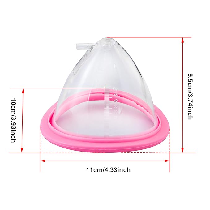 Elitzia ETSL0004 Accessories Cup70 Cup80 Cup90 Cup105 Cup120 One Pair for Chest Enlargement Vacuum Pump Breast Beauty Salon Spa Professional Equipment (Cup70)
