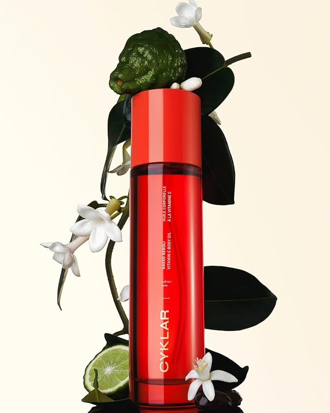 Vitamin C Body Oil for Women and Men. Moisturizing Naked Neroli & Body Wash Bundle