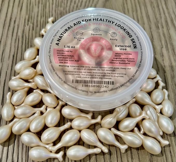 Skin Care Cream C and Hyaluronic Acid Breakable Capsules