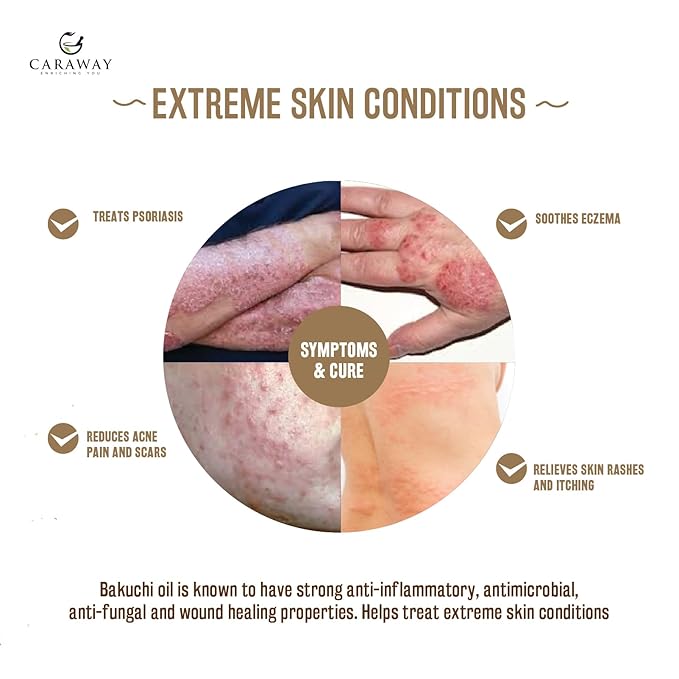 CARAWAY Bakuchiol Oil - 50 ml | Super Critical CO2 Extract | Indian Origin