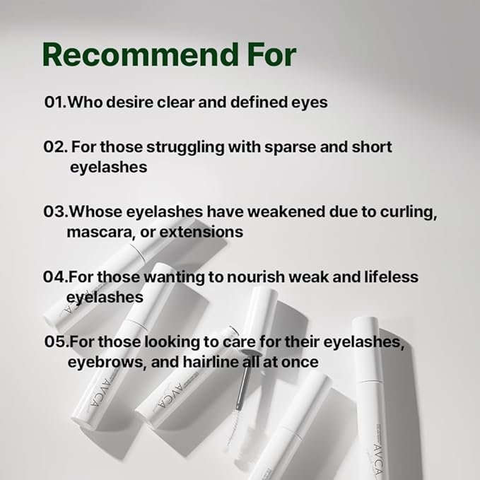 AVCA Deep Nourishing Eyelash Serum - Premium Eyelash Growth Serum for Longer, Fuller, and Thicker Lashes (9ml/0.30fl.oz.)