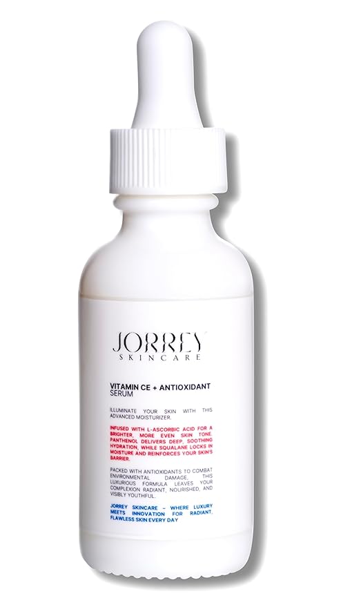 Vitamin CE & Ferulic Acid Serum: combines Vitamins C, E, & Ferulic Acid to combat aging, & improve skin texture, it hydrates, protects, & repairs, delivering visible results for all ages & skin types