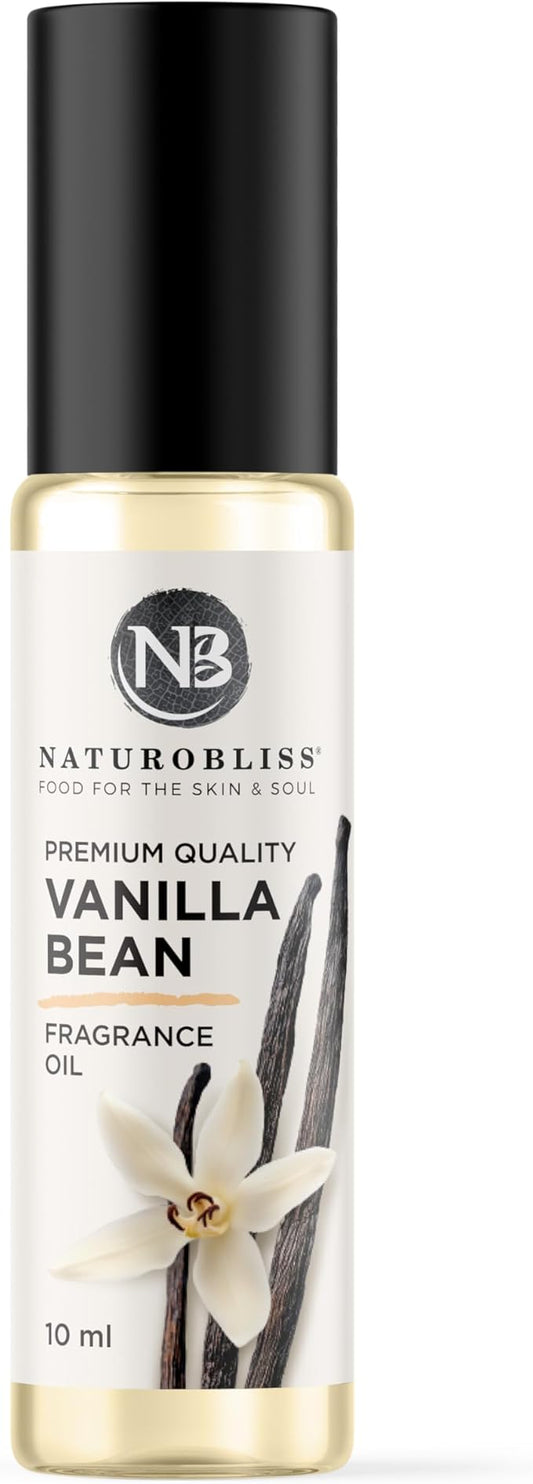 NaturoBliss Vanilla Perfume, Vanilla Fragrance Oil RollOn 10 ml 1Unit, Vanilla Bean, 0.33 Fl Oz (0.33 Fl Oz (Pack of 1), Vanilla)