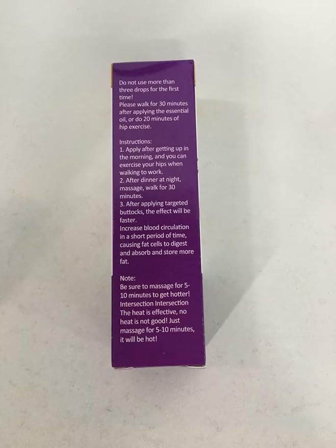 Safudan Hip Plump Up Oil,Firming Body Oil, Natural Herbal Hip Lift Buttock Massage Oil, Butt Firming Enhancement Essential Oil for Women, Firming & Lifting Fast (2 PCS)