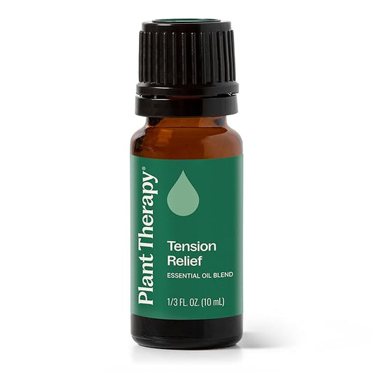 Plant Therapy Tension Relief Essential Oil Blend 10 mL (1/3 oz) 100% Pure, Undiluted, Therapeutic Grade