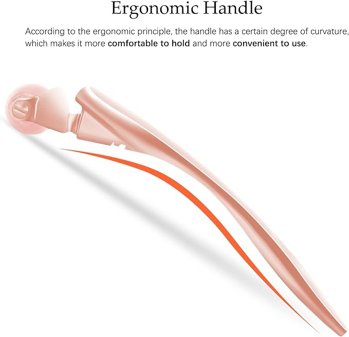 I·B·N G Jade Face Roller, Facial Rollers for Women, Face Massage Skin Care Beauty Tools with 3 Interchangeable Heads (Pink+Rose)