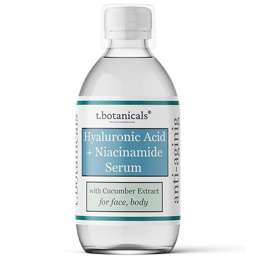 Pure Hyaluronic Acid and Niacinamide Serum with Cucumber Extract 2/4/8 oz. Helps to Tightens Pores and Reduce Fine Lines Plumping Anti-Aging Face Skin Intense Hydrating and Moisturizing (8 oz.)