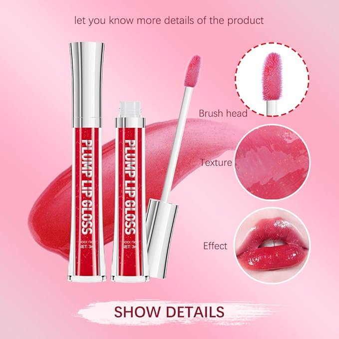 ibcccndc Lip Plumper gloss,Natural Lip Plumper,High Girls