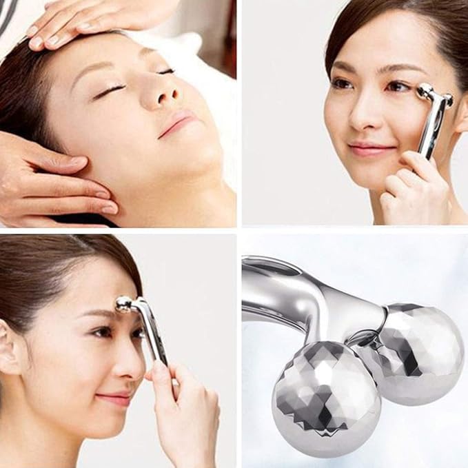 3D Roller face Massager Full Body Massage 360 Rotate face Lift Wrinkle Remover Facial Shape Massage Relaxation Tool