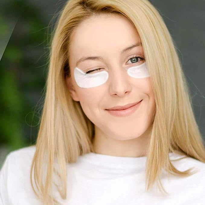 Jakuva 29 Pairs Under Eye Patches, Collagen Eye Mask Eye Patches for Dark Circles and Puffy Eyes, Reduce Wrinkles, Eye Mask Skincare for Moisturizing, Smoothing Eye Bags for Your Face Care, Milk White