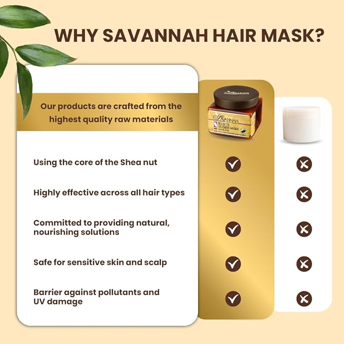 Hair Mask for Damaged Hair with Shea Butter & Keratin – Hydrate, Repair & Rejuvenate with Deep Moisture Treatment for Dry, Damaged, and Curly Hair